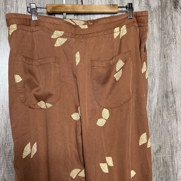 Pilcro Asymmetrical Printed Harem Pants Crossover Front Closure Size 31 - Picture 6 of 9